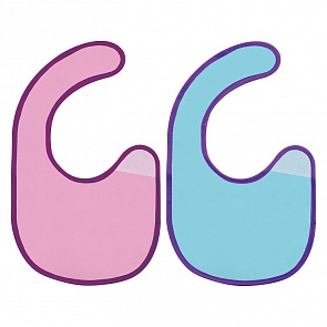 Фартук нагрудный Первый, от 3 месяцев на липучках, текстиль (Lubby, 16411/144/12)